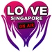 presto Radio Love Singapore 972 Icona del segno.