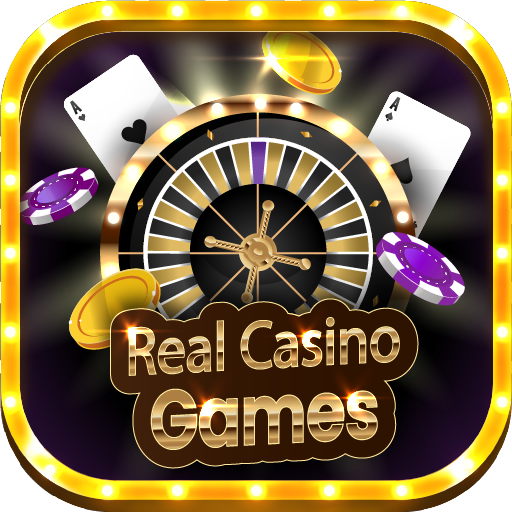 Le logo Real Casino Games Icône de signe.