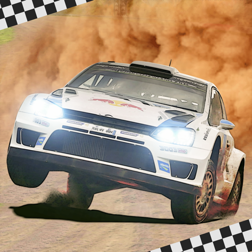 ロゴ Real Rally Drift Rally Race 記号アイコン。
