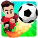 Logotipo Retro Soccer Arcade Football Game Icono de signo