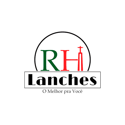 ロゴ Rh Lanches 記号アイコン。