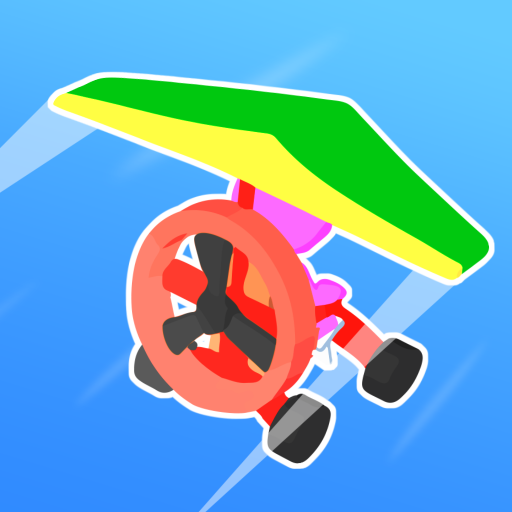 Logotipo Road Glider Flying Game Icono de signo