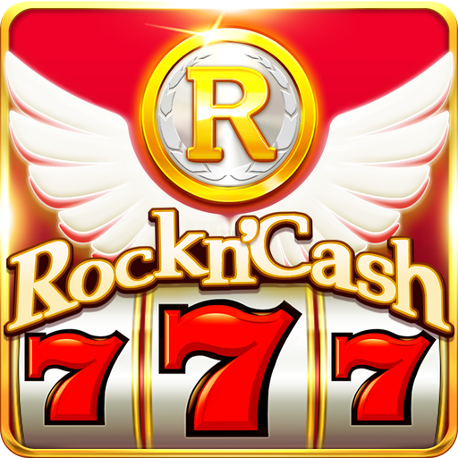 presto Rock N Cash Vegas Slot Casino Icona del segno.