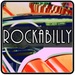 Le logo Rockabilly Music Forever Radio Icône de signe.