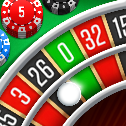 商标 Roulette Casino Vegas Games 签名图标。