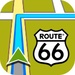 Le logo Route 66 Navigate Icône de signe.
