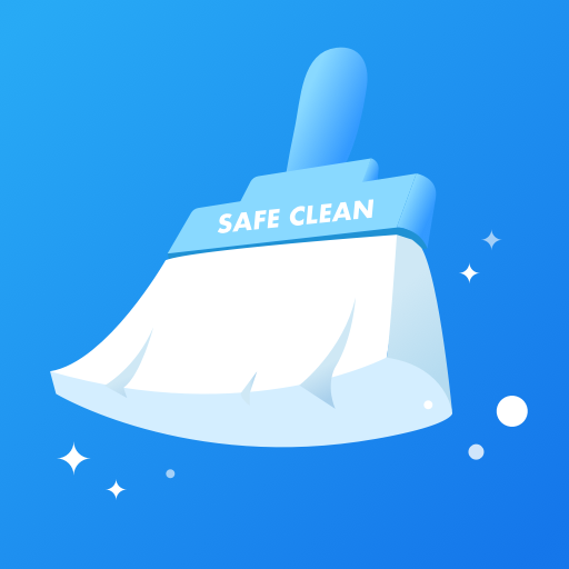 Logo Safe Claen: Cleaner, Booster Icon