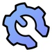 Le logo Samsung Game Optimizing Service Icône de signe.