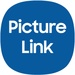 Le logo Samsung Picture Link Icône de signe.