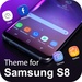 ロゴ Samsung S8 Edge Launcher Themes And Wallpaper 記号アイコン。