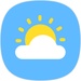Le logo Samsung Weather Icône de signe.