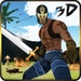 presto Samurai Warrior Assassin 3d Icona del segno.