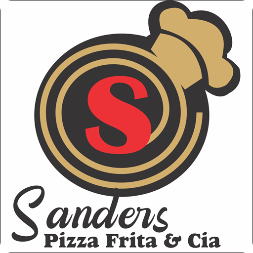 ロゴ Sanders Pizza Frita & Cia 記号アイコン。