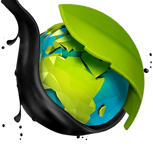 Le logo Save The Earth Planet Eco Inc Icône de signe.