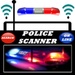 ロゴ Scanner Radio Police 記号アイコン。