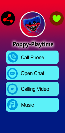 画像 2Scary Poppy Playtime Fake Call 記号アイコン。