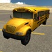 Le logo School Bus Driving 3d Icône de signe.