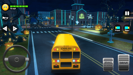 Image 5School Bus Simulator Driving Icône de signe.