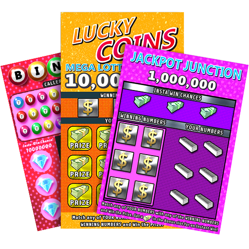 ロゴ Scratch Off Lottery Casino 記号アイコン。
