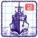 ロゴ Sea Battle 2 記号アイコン。