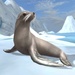 Logotipo Sea Lion Simulator 3d Icono de signo