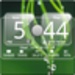 ロゴ Sense Analog Glass Clock 4x2 記号アイコン。