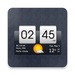 Le logo Sense Flip Clock Weather Icône de signe.