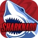 ロゴ Sharknado 記号アイコン。