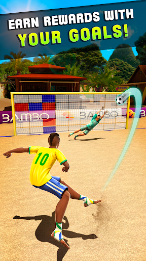 immagine 1Shoot Goal Jogos De Futebol Praia Icona del segno.