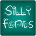 商标 Silly Free Font Theme 签名图标。