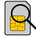 Le logo Sim Card Manager Icône de signe.