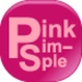 ロゴ Simple Pink Go Sms 記号アイコン。