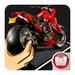 Le logo Simulator Moto Bike Icône de signe.