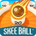 Logotipo Skee Ball Arcade Icono de signo