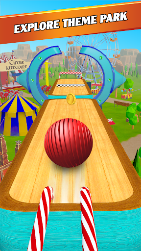 Image 4Sky Ball Jump Going Ball 3d Icône de signe.
