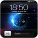 Le logo Slide To Unlock Theme Galaxy Icône de signe.
