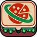 ロゴ Slime Pizza 記号アイコン。