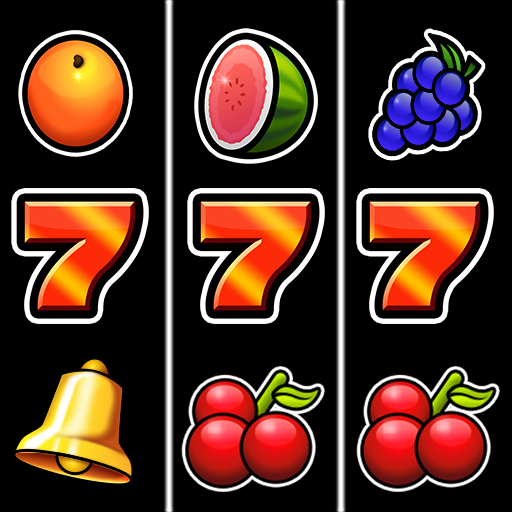 Le logo Slots 777 Slot Machine Games Icône de signe.