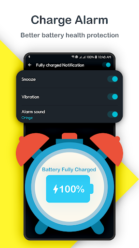 Image 2Smart Charging Charge Alarm Icône de signe.
