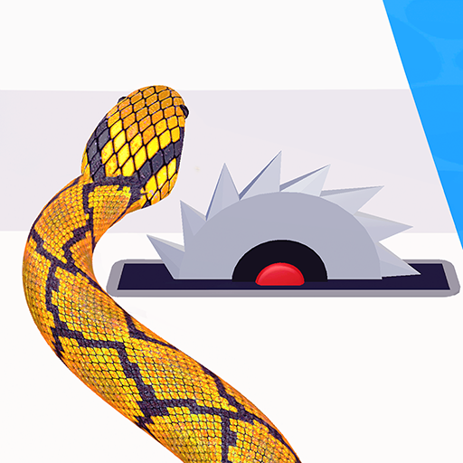 Logotipo Snake Attack Runner 3d Icono de signo