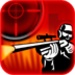 ロゴ Sniper Attack 記号アイコン。