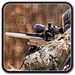 Le logo Sniper Game Zombie Shooting Icône de signe.