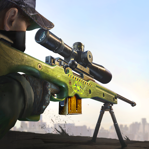 presto Sniper Zombies Offline Game Icona del segno.