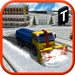 presto Snow Blower Truck Simulator 3d Icona del segno.
