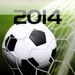 Le logo Soccer Kick World Cup 14 Icône de signe.