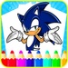 Le logo Sonic Coloring Book 2020 Icône de signe.