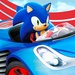 Le logo Sonic Racing Transformed Icône de signe.
