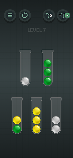 Image 1Sort Balls Color Puzzle Game Icône de signe.