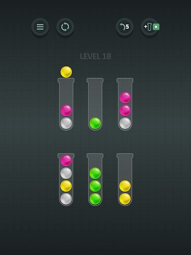 Image 2Sort Balls Color Puzzle Game Icône de signe.