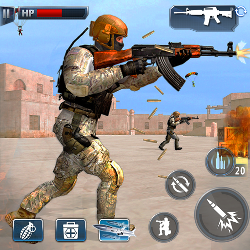Le logo Special Ops Sniper Shooter 3d Icône de signe.